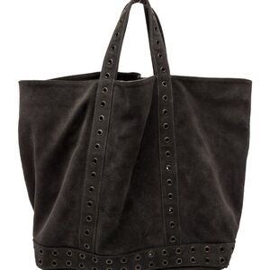 Limited edition Vanessa Bruno Black Suede Tote with Eyelet Detail